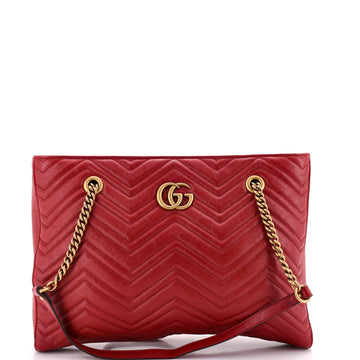 Gucci GG Marmont Zip Tote Matelasse Leather Medium