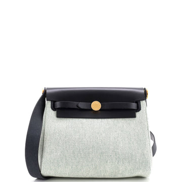 Hermes Herbag Zip Toile and Leather 20