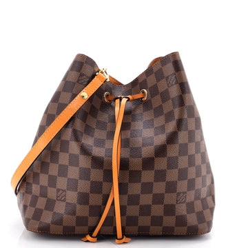 Louis Vuitton NeoNoe Handbag Damier with Leather MM