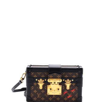 Louis Vuitton Petite Malle Handbag Monogram Canvas