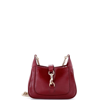 Gucci Jackie Notte Chain Hobo Patent Mini