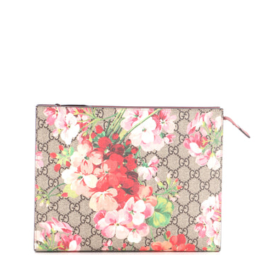 Gucci Toiletry Pouch Blooms Print GG Coated Canvas Large