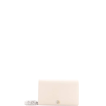 Gucci Petite GG Marmont Chain Wallet Leather Mini