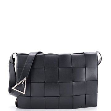 Bottega Veneta Cassette Crossbody Bag Maxi Intrecciato Leather Large