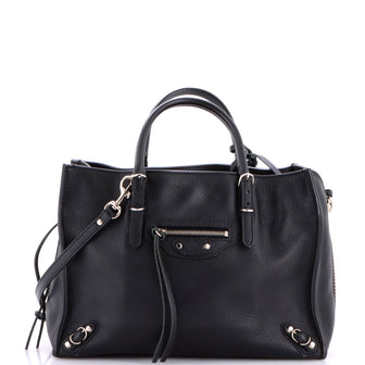 Balenciaga Papier A4 Zip Around Classic Studs Bag Leather Mini
