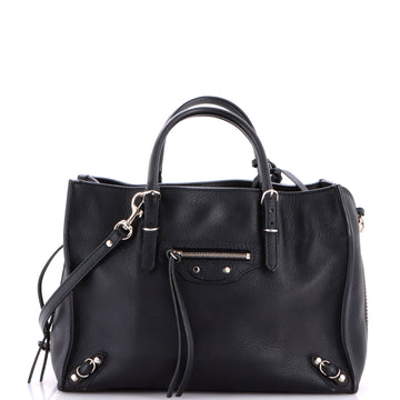 Balenciaga Papier A4 Zip Around Classic Studs Bag Leather Mini