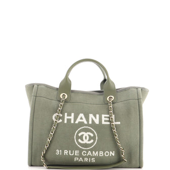 Chanel Deauville NM Tote Mixed Fibers Small