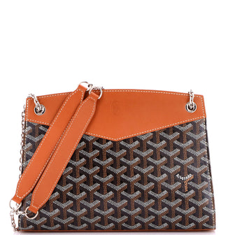 Goyard Structured Rouette Chain Shoulder Bag Coated Canvas PM