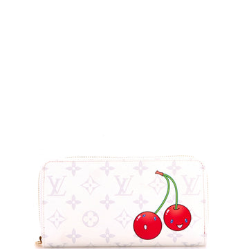 Louis Vuitton x Takashi Murakami Zippy Wallet Limited Edition Monogram Cerises