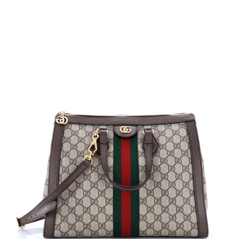 Gucci Ophidia Top Handle Tote GG Coated Canvas Medium