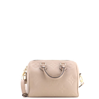 Louis Vuitton Speedy Bandouliere Bag Monogram Empreinte Giant 25