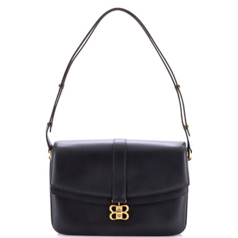 Balenciaga Lady Flap Shoulder Bag Leather Medium