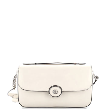Gucci Petite GG Flap Shoulder Bag Leather Small