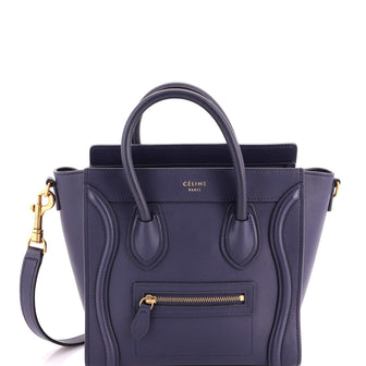 Celine Luggage Bag Smooth Leather Nano