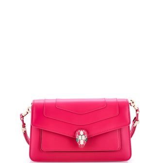 Bvlgari Serpenti Forever East West Shoulder Bag Leather Small