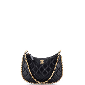 Chanel CC Chain Around Hobo Quilted Lambskin