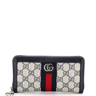 Gucci Ophidia Zip Around Wallet GG Coated Canvas