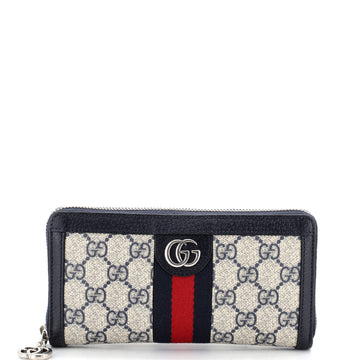 Gucci Ophidia Zip Around Wallet GG Coated Canvas