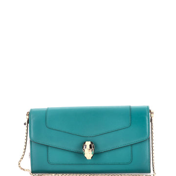 Bvlgari Serpenti Forever Wallet on Chain Leather Long