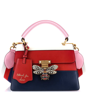 Gucci Queen Margaret Top Handle Bag Colorblock Leather Small
