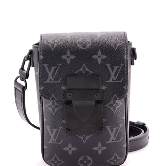 Louis Vuitton S Lock Vertical Wearable Wallet Monogram Eclipse Canvas