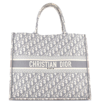 Christian Dior Book Tote Oblique Canvas Large