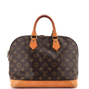 Louis Vuitton Alma Handbag Monogram Canvas MM