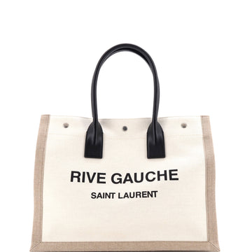 Saint Laurent Rive Gauche Shopper Tote Canvas Small