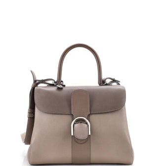 Delvaux Brillant Top Handle Bag Leather MM