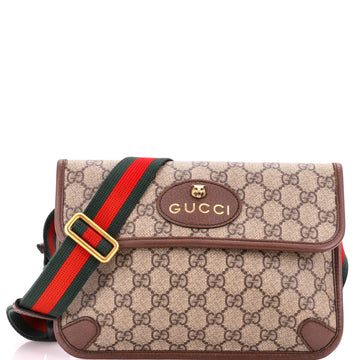 Gucci Neo Vintage Flap Belt Bag GG Coated Canvas