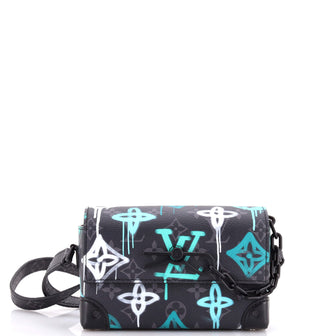 Louis Vuitton Steamer Wearable Wallet Graffiti Monogram Eclipse Canvas