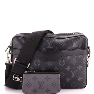 Louis Vuitton Trio Messenger Bag Reverse Monogram Eclipse Canvas