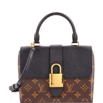 Louis Vuitton Locky Handbag Monogram Canvas with Leather BB