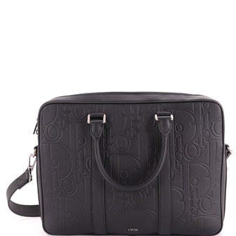 Christian Dior Affaires Convertible Zipped Briefcase Gravity Leather