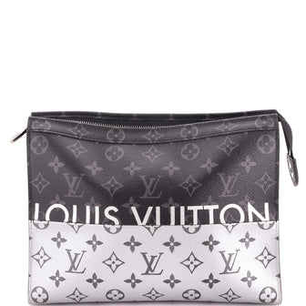 Louis Vuitton Pochette Voyage Monogram Eclipse Split Canvas MM