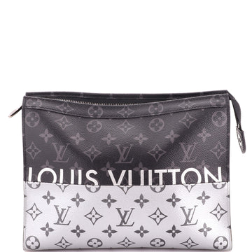 Louis Vuitton Pochette Voyage Monogram Eclipse Split Canvas MM