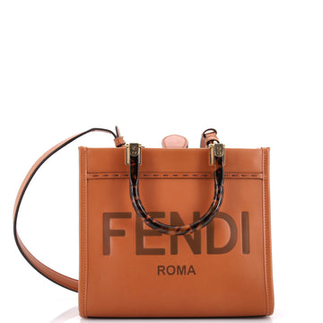 Fendi Sunshine Shopper Tote Leather Small