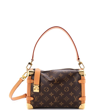 Louis Vuitton Side Trunk Handbag Monogram Canvas MM