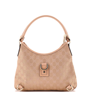 Gucci Abbey D-Ring Hobo GG Canvas with Leather Medium