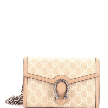 Gucci Dionysus Chain Wallet GG Coated Canvas Small
