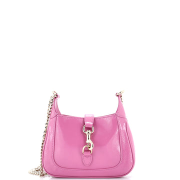 Gucci Jackie Notte Chain Hobo Patent Mini