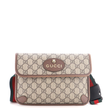 Gucci Neo Vintage Flap Belt Bag GG Coated Canvas
