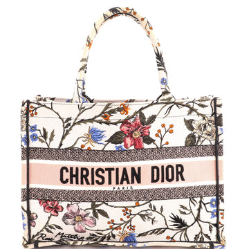 Christian Dior Book Tote Embroidered Canvas Medium