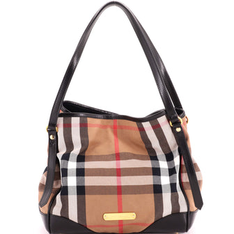 Burberry Canterbury Tote House Check Canvas Small