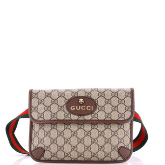 Gucci Neo Vintage Flap Belt Bag GG Coated Canvas