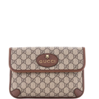 Gucci Neo Vintage Flap Belt Bag GG Coated Canvas