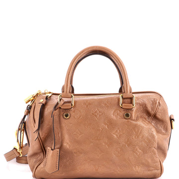 Louis Vuitton Speedy Bandouliere Bag Monogram Empreinte Leather 25