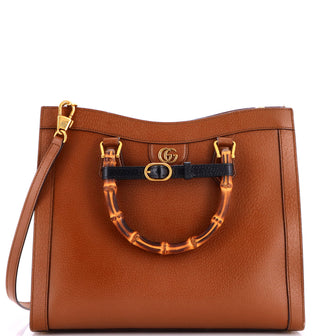 Gucci Diana NM Bamboo Handle Tote Leather Medium