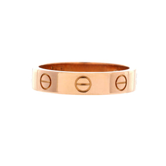 Cartier Love Wedding Band 1 Diamond Ring 18K Rose Gold with Diamond