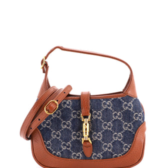 Gucci Jackie 1961 Hobo GG Denim Mini